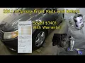 Honda Odyssey Front Brakes DIY 340 Warranty Savings