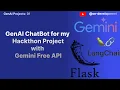 Build a Chatbot with Gemini API LangChain Flask