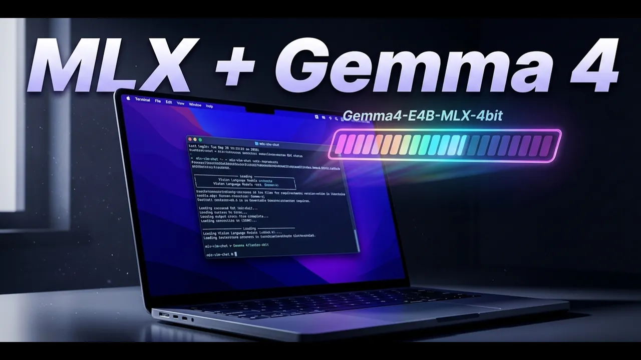 Run Gemma 4 with MLX on Mac in 5 Minutes - Apple silicon Mac/Macbook/Mac Mini - Mac AI Tutorial Video Thumbnail