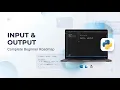 Python Input Output Function Python Tutorial for Beginners 2026