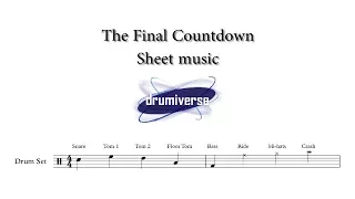 Download The Final Countdown by Europe - Drum Score (Request #28) MP3