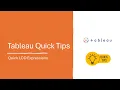 Quick LOD Expressions Quick Tips Series