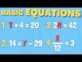 Simple Mathematical Equations Algebraic Equations