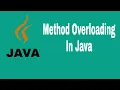 Method Overloading In Java How To use Method Overloding Easy Solution