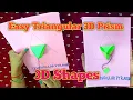 Net Of Triangular Prism 3D I 3D Shapes I Diy Triangular Pyramid Pull-up Net I Maths Project