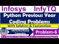 InfyTQ Previous Coding Problems Python Coding Problems Strings Related Problem Problem-6