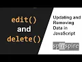 CRUD Part 2 - Updating Deleting Data JavaScript Starter