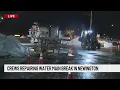 Crews respond to water main break on Berlin Turnpike in Newington