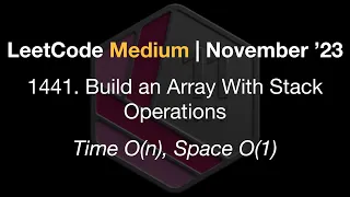 LeetCode Medium Build an Array With Stack Operations