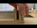 Wooden linear actuator closeup