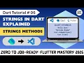 Strings in Dart Explained Dart Tutorial 06 Complete Dart Course for Beginners