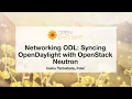 Networking ODL Syncing OpenDaylight with OpenStack Neutron