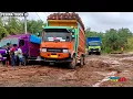 Lagu Ada Yang Janggal ‼️ Ketika Truk Batubara Parkir Manis, Truk Sawit Berjuang Melawan Lintasan Extreme