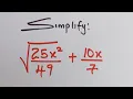 SAT Math Simplifying Algebraic Expressions