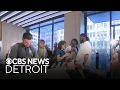 Michiganders celebrate opening of Apple store in downtown Detroit