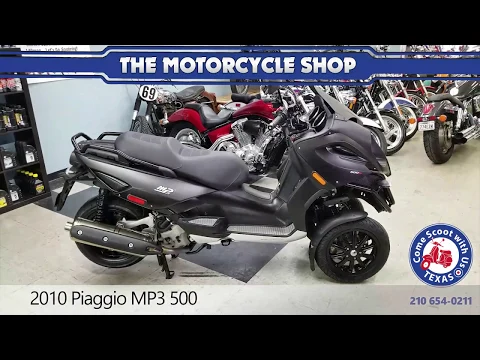 Download MP3 2010 Piaggio MP3 500 matte black 3 wheeled Motor Scooter for sale