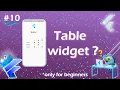 Table widget in flutter Flutter table widget Table row