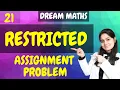 Introduction to Restricted Assignment Problem Linear Programming Dream Maths