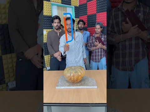 Cut The Pumpkin Challenge🤣 #shorts