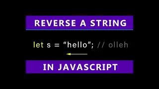 JavaScript How To Reverse String split reverse join for loop