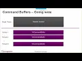 Command buffers and pipelines