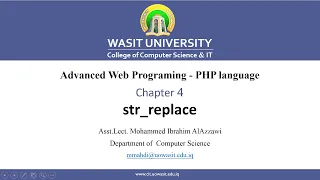 46 PHP str replace String function