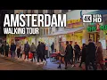 Lagu AMSTERDAM 🇳🇱 Vibrant Nightlife, Red Light District \u0026 City Canals | 4K Walking Tour
