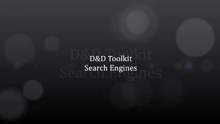 D D Toolkit Search Engines