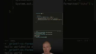 String formatted vs System out printf