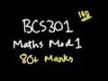 MATHS MODULE 1 BCS301 22 Scheme VTU 3rd SEM CSE