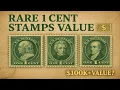 Rare 1 Cent Stamps Benjamin Franklin Andrew Jackson Robert R Livingston Value Today