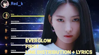 [Updated] EVERGLOW - First ||Line Distribution + Lyrics (REQUESTED)