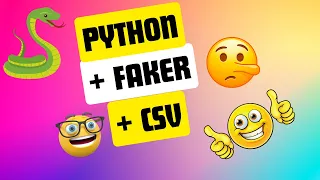 Generate fake data with Faker and write to CSV file with Python