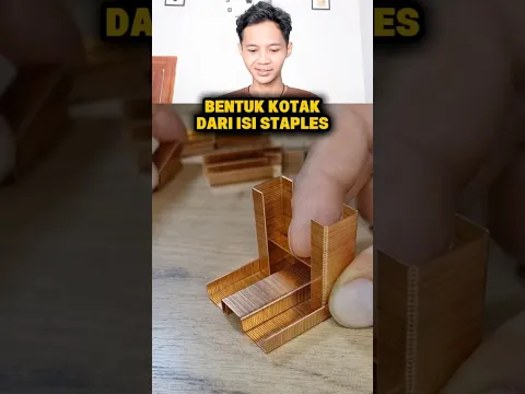 BENTUK KOTAK DARI ISI STAPLES!!! KEREN BANGET!!!