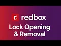 Redbox Kiosk lock opening and removal