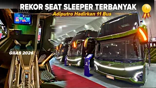 REKOR SEAT SLEEPER TERBANYAK ADIPUTRO‼️ & Hadirkan 11 Bus di GIIAS 2026