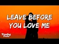 Download Lagu Marshmello x Jonas Brothers - Leave Before You Love Me (Lyrics)