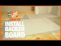 How to Install Cement Backer Board for Floor Tile Installation The Home Depot