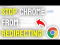 How to FIX Google Chrome Redirecting Error - SUPER EASY