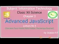 IT Chapter 3 Objects in JS DOM SPMM Shardanager
