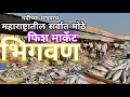 महाराष्ट्रातील सर्वात मोठे गोड्या पाण्यातील माश्यांचं मार्केट - भिगवण. माश्यांचा लिलाव.| Fish market
