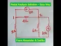Nodal Analysis Solution Alexander Example 3 1