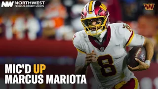 Marcus Mariota Mic d Up for SNF vs the Denver Broncos Washington Commanders NFL