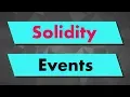 Solidity Tutorial Events