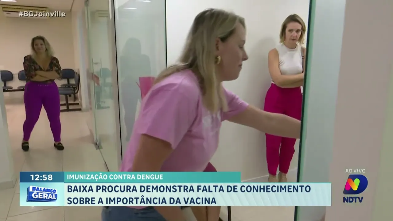 Alerta de saúde: baixa procura por vacina contra a dengue preocupa em Joinville