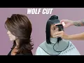 Wolf Cut HOW TO CUT A WOLF HAIRSTYLE ON THICK HAIR