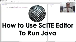 Std 12 Computer Practical SciTE Editor How to Use SciTE Editor to Run Java program