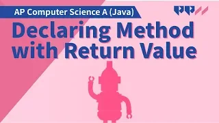 Java Fundamentals Declaring Method with Return Value