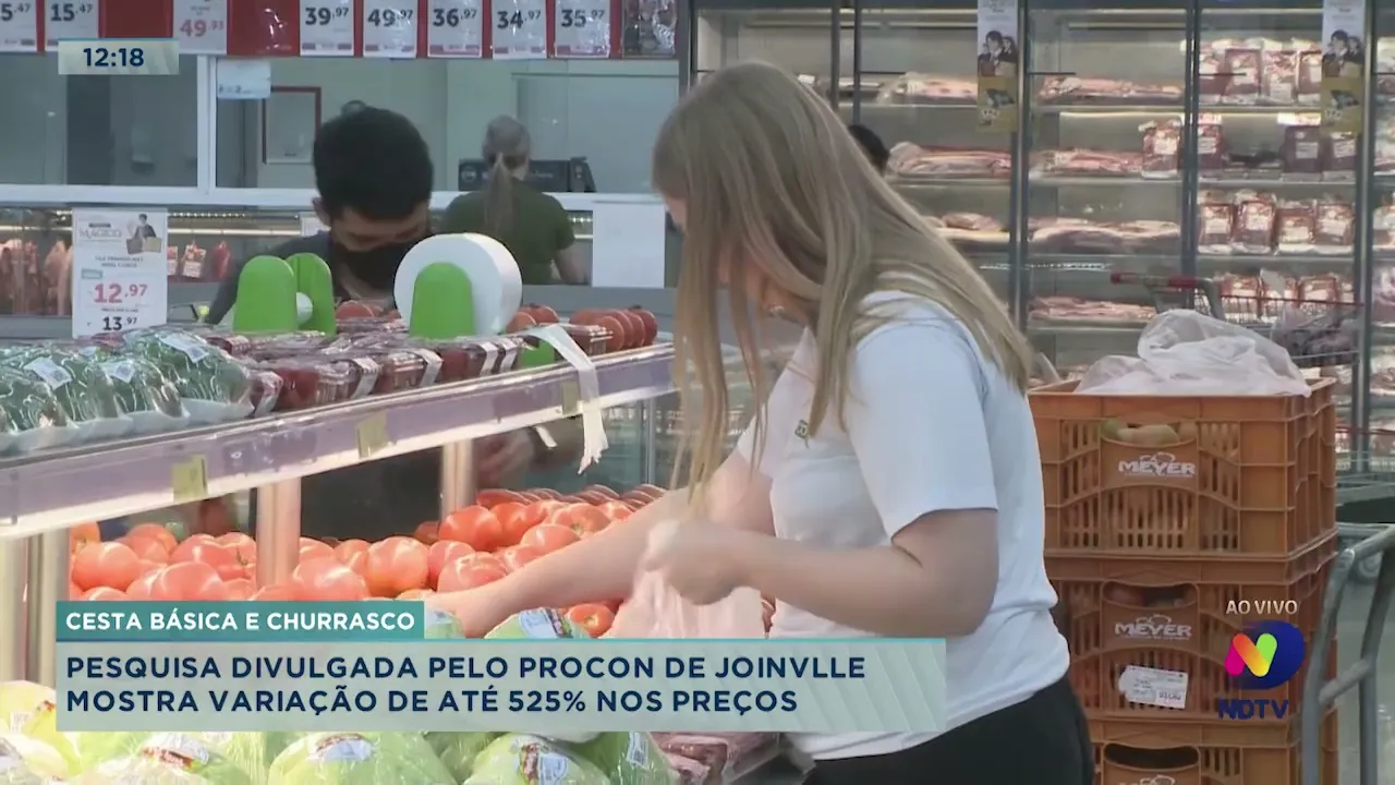 Cesta básica e churrasco: pesquisa divulgada pelo Procon de Joinville mostra variação de até 525%