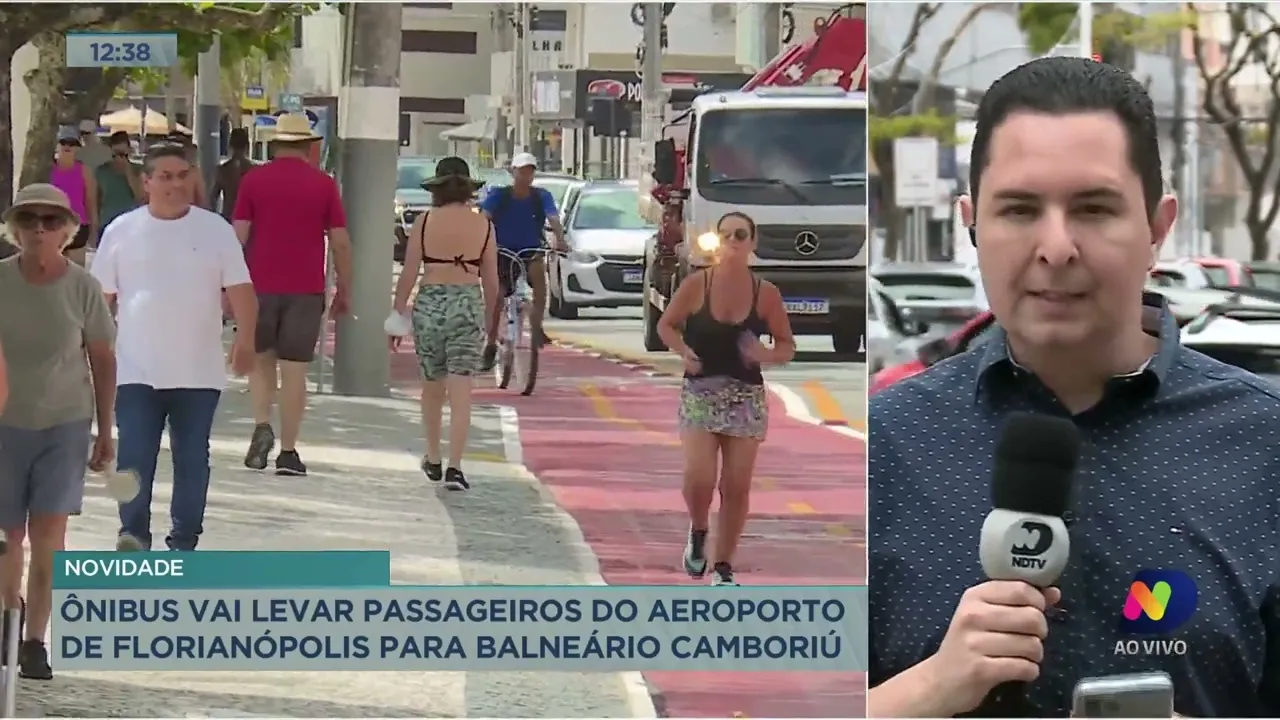 Ônibus levará passageiros do aeroporto em Florianópolis para Balneário Camboriú